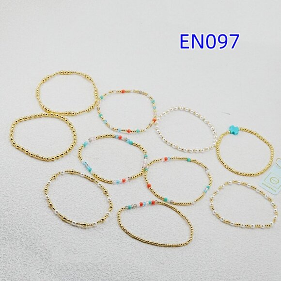 Enewton Colorful Crystal & Gold Bead Bracelet Set - Picture 7 of 7